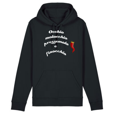 Uniseks hoodie Malocchio wit logo Thumbnail